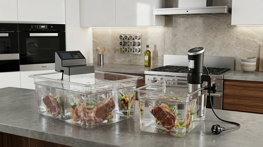 Immersion heater cooking table