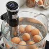 Immersion heater that cooks eggs