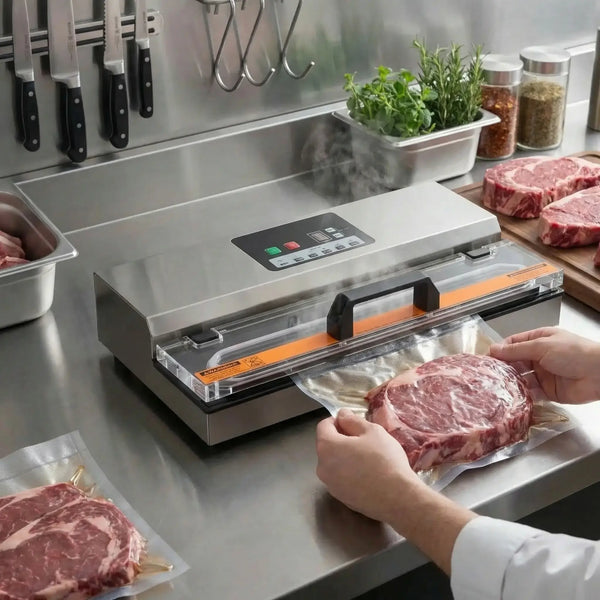 Vacuum machine for butchery