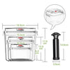 Boite sous vide avec pompe
