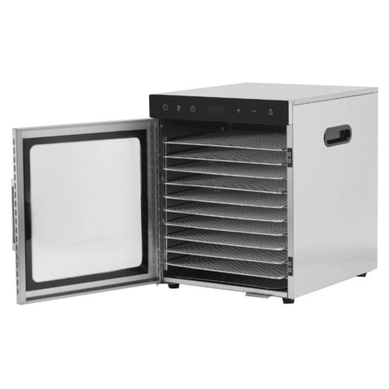Stainless Steel Food Dehydrator - 10 Trays (800W / 30 to 90°C)
