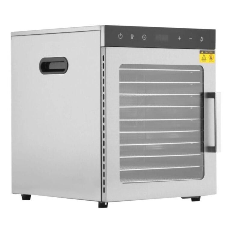 Stainless Steel Food Dehydrator - 10 Trays (800W / 30 to 90°C)