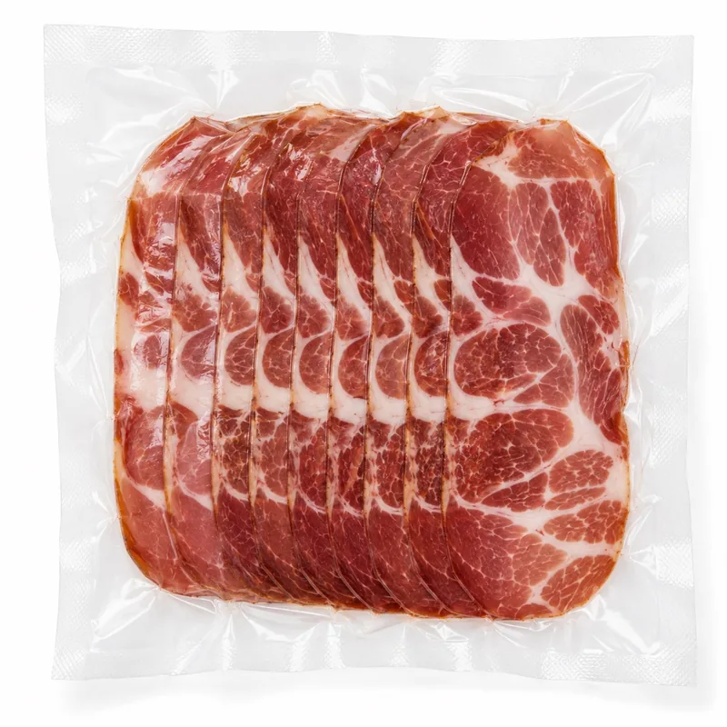 Charcuterie tranchée emballée sous vacuum